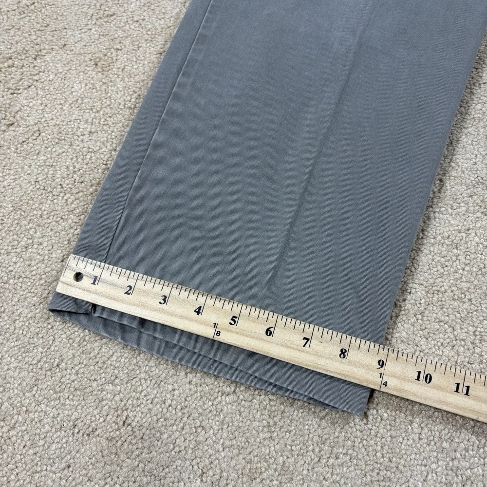 Vintage Polo Ralph Lauren Pleated Chino Pants Mens 36x30 Khaki Gray Cotton